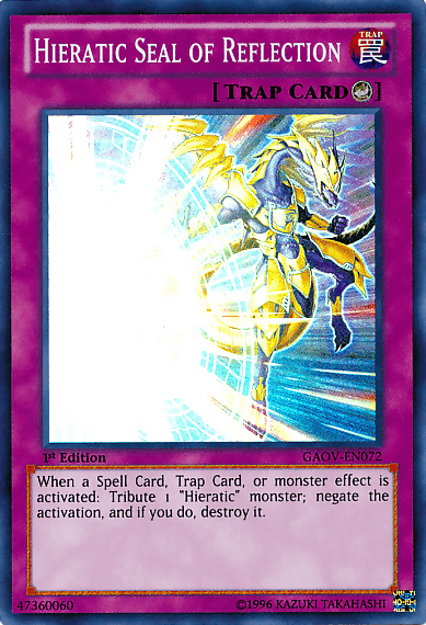 Hieratic Seal of Reflection [GAOV-EN072] Super Rare - POKÉ JEUX