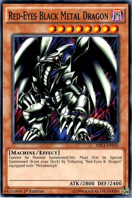 Red-Eyes Black Metal Dragon [MIL1-EN035] Common - POKÉ JEUX