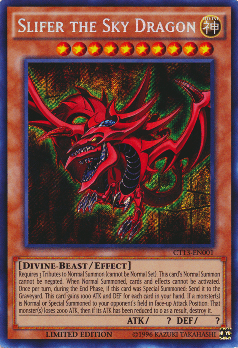 Slifer the Sky Dragon [CT13-EN001] Secret Rare - POKÉ JEUX