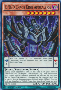 D/D/D Chaos King Apocalypse [SDPD-EN001] Ultra Rare - POKÉ JEUX