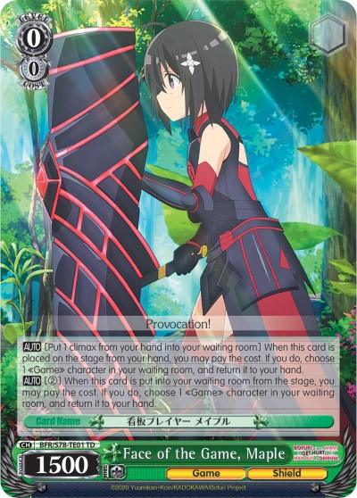 Face of the Game, Maple (BFR/S78-TE01 TD) [BOFURI: I Don't Want to Get Hurt, so I'll Max Out My Defense] - POKÉ JEUX