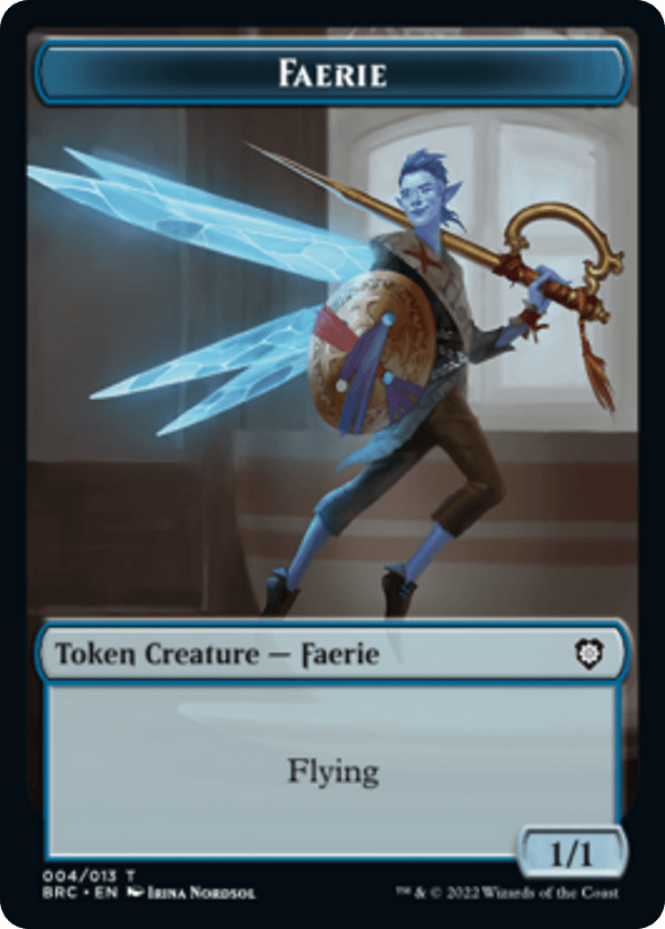 Faerie // Powerstone Double-Sided Token [The Brothers' War Commander Tokens] - POKÉ JEUX