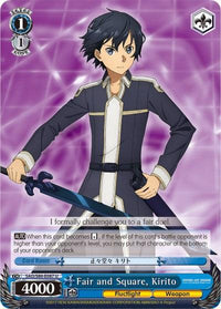 Fair and Square, Kirito (SAO/S80-E087 U) [Sword Art Online -Alicization- Vol.2] - POKÉ JEUX