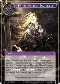 Faith in the Darkness (ADK-132) [Advent of the Demon King] - POKÉ JEUX