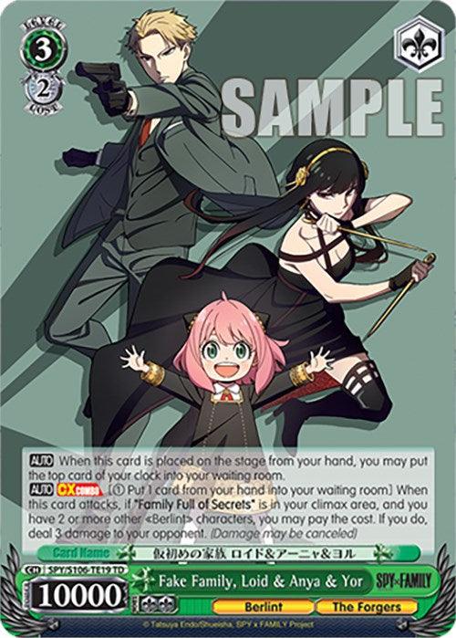 Fake Family, Loid & Anya & Yor (SPY/S106-TE19 TD) [SPY x FAMILY] - POKÉ JEUX