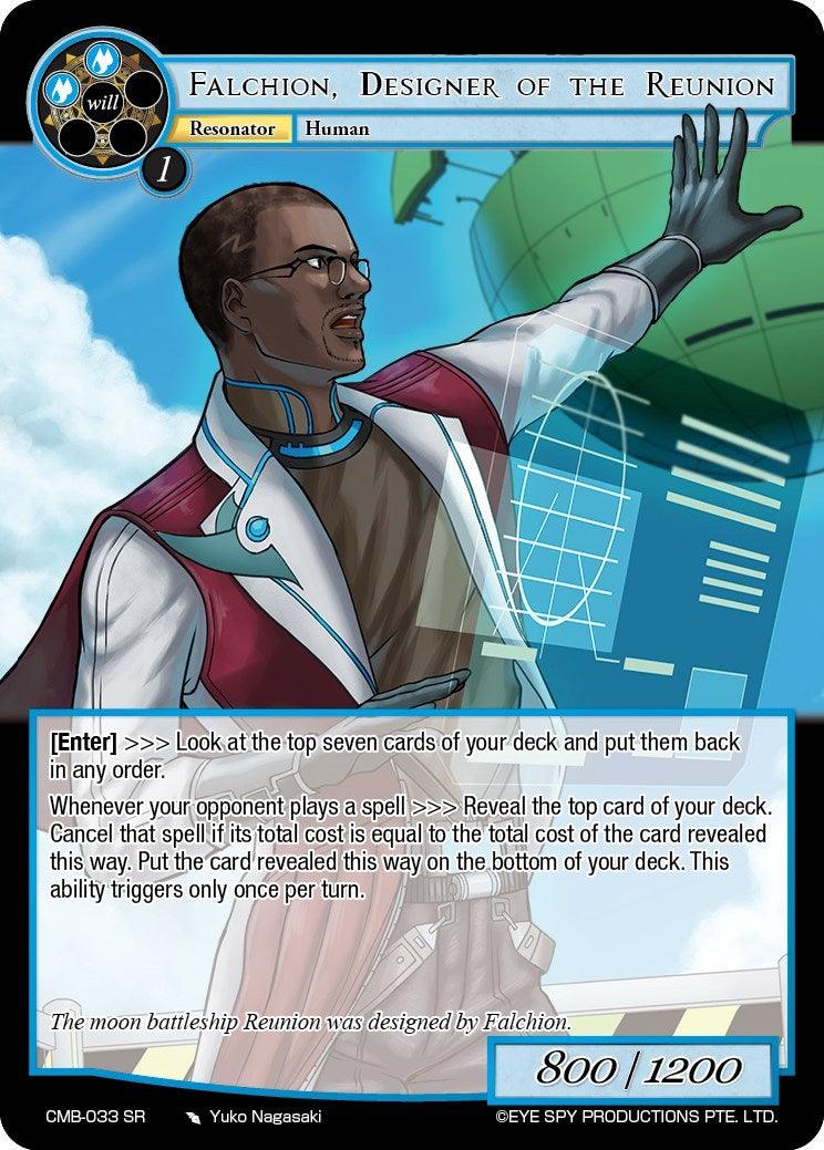 Falchion, Designer of the Reunion (CMB-033 SR) [Crimson Moon's Battleground] - POKÉ JEUX