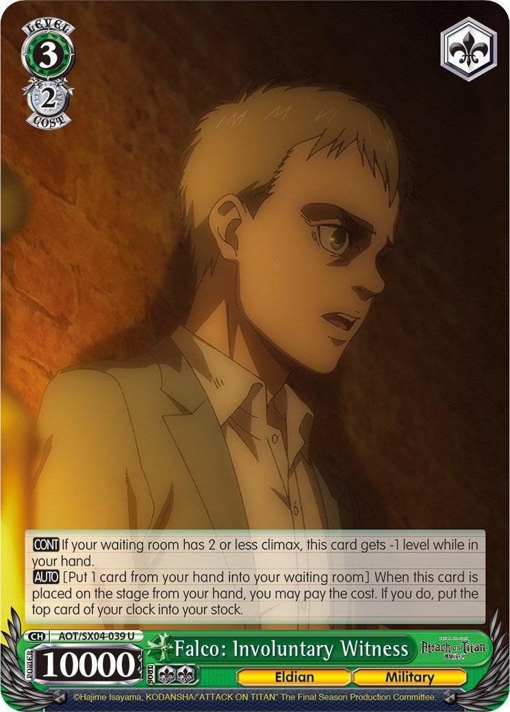 Falco: Involuntary Witness [Attack On Titan: Final Season] - POKÉ JEUX