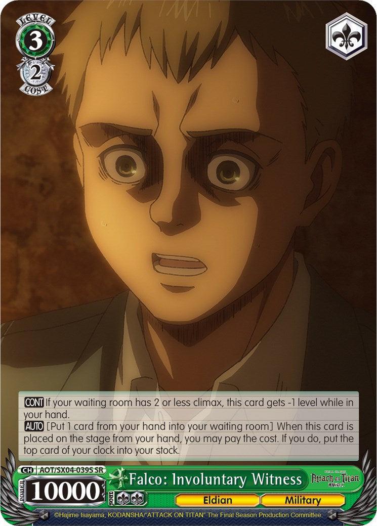 Falco: Involuntary Witness (Foil) [Attack On Titan: Final Season] - POKÉ JEUX