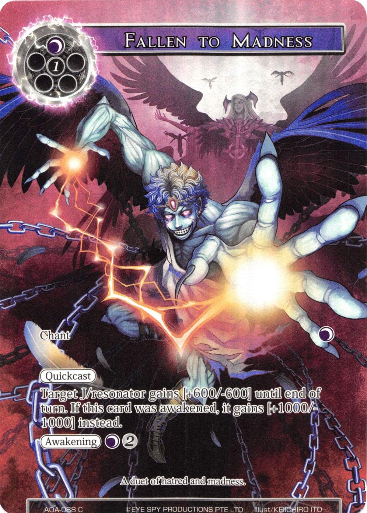 Fallen to Madness (Full Art) (AOA-088) [Awakening of the Ancients] - POKÉ JEUX