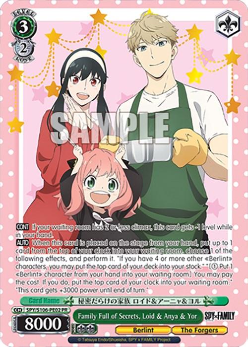 Family Full of Secrets, Loid & Anya & Yor (SPY/S106-PE02 PR) [SPY x FAMILY] - POKÉ JEUX
