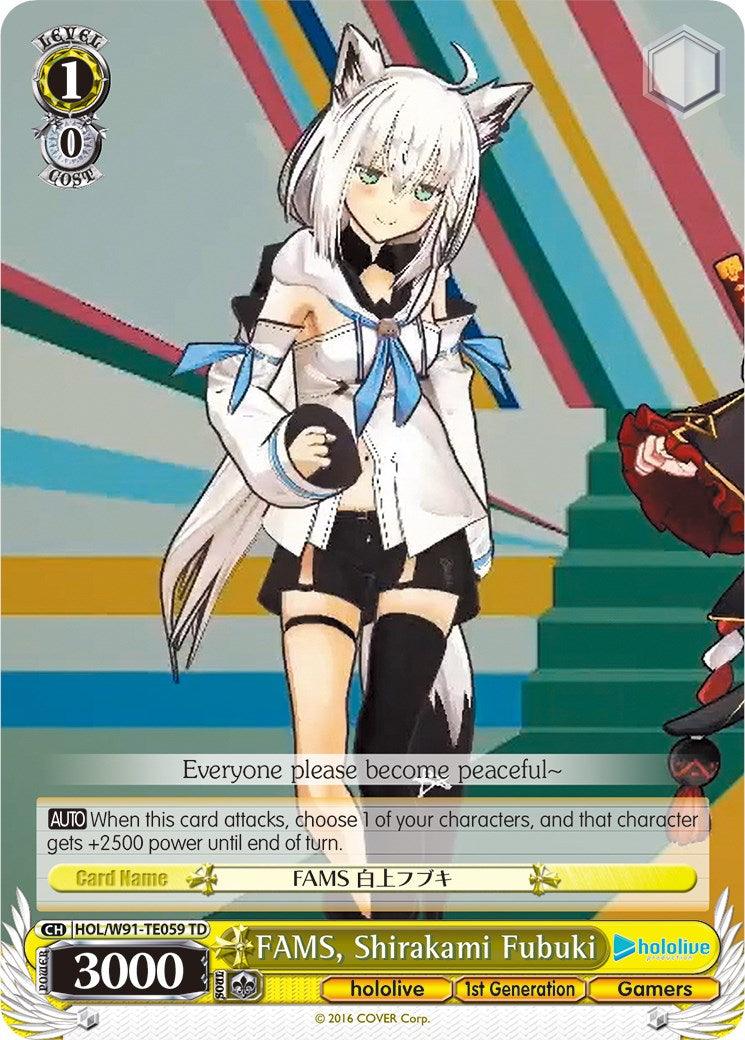FAMS, Shirakami Fubuki (HOL/W91-TE059 TD) [hololive production] - POKÉ JEUX