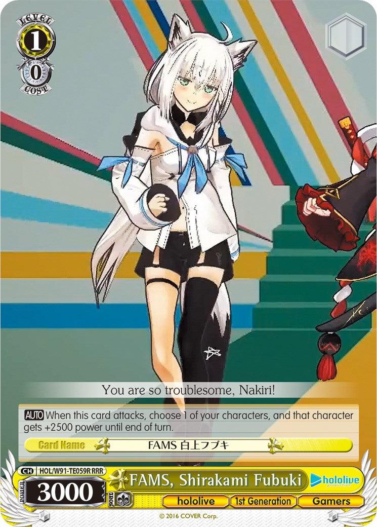 FAMS, Shirakami Fubuki (HOL/W91-TE059R RRR) [hololive production] - POKÉ JEUX
