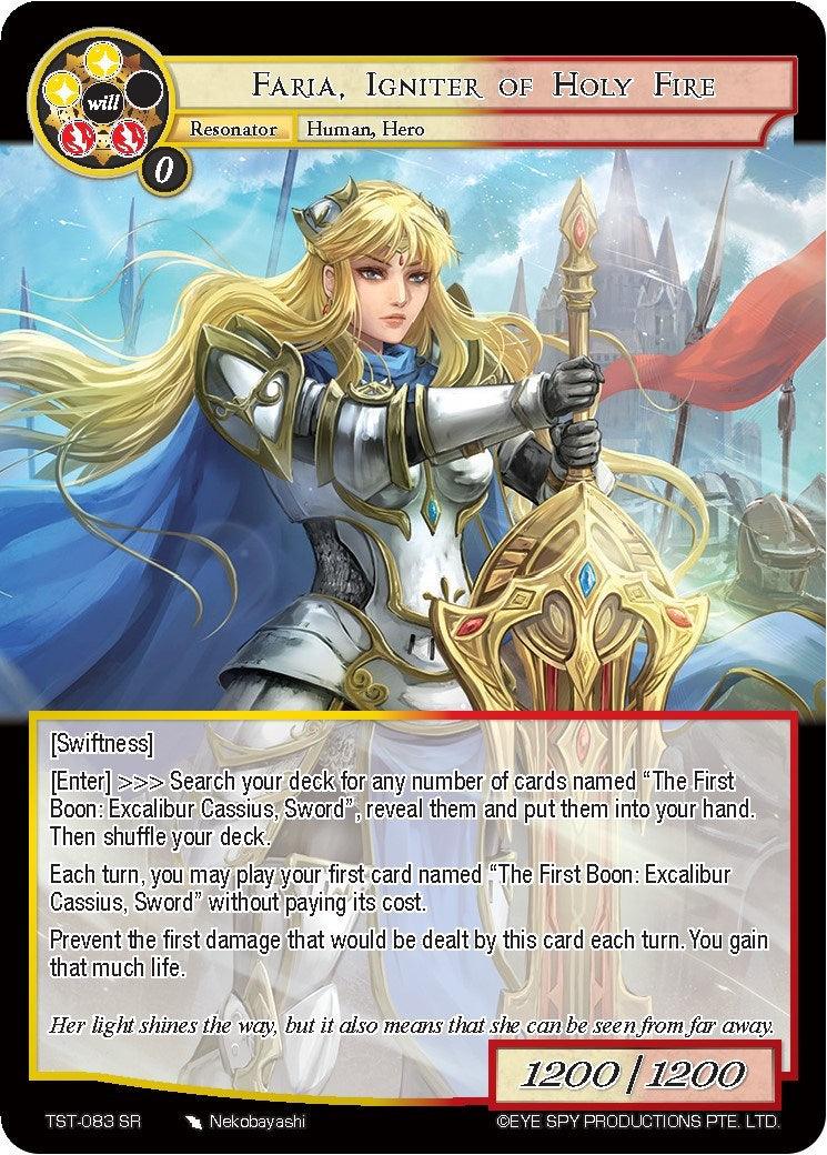 Faria, Igniter of Holy Fire (TST-083) [The Seventh] - POKÉ JEUX
