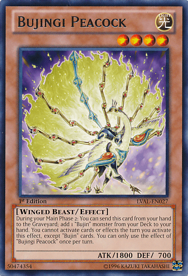 Bujingi Peacock [LVAL-EN027] Rare - POKÉ JEUX