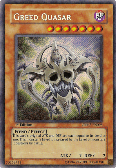 Greed Quasar [CRMS-EN098] Secret Rare - POKÉ JEUX
