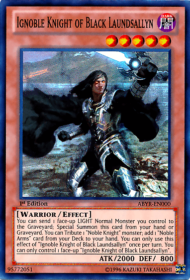 Ignoble Knight of Black Laundsallyn [ABYR-EN000] Super Rare - POKÉ JEUX
