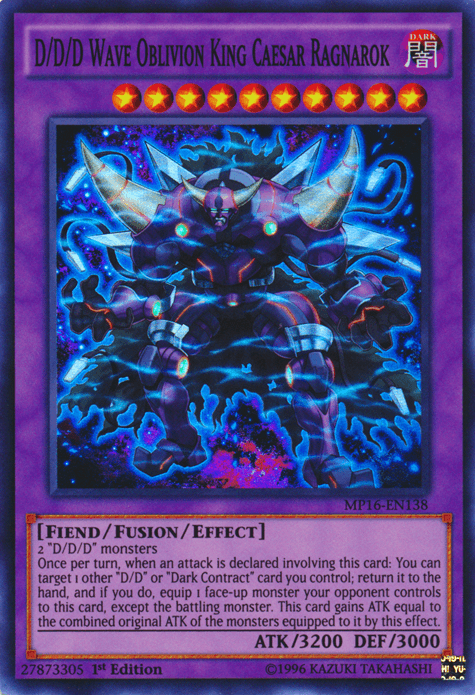 D/D/D Wave Oblivion King Caesar Ragnarok [MP16-EN138] Super Rare - POKÉ JEUX