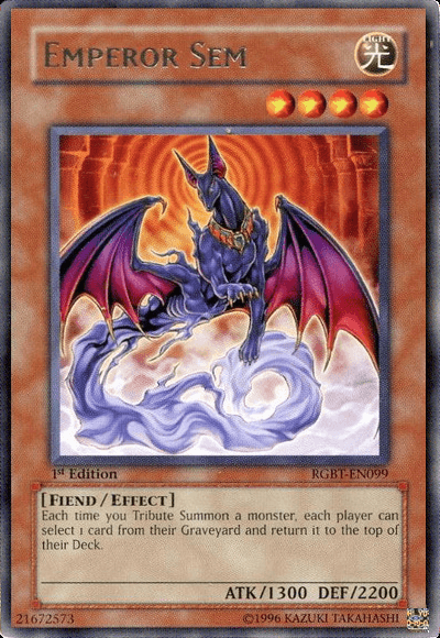 Emperor Sem [RGBT-EN099] Rare - POKÉ JEUX