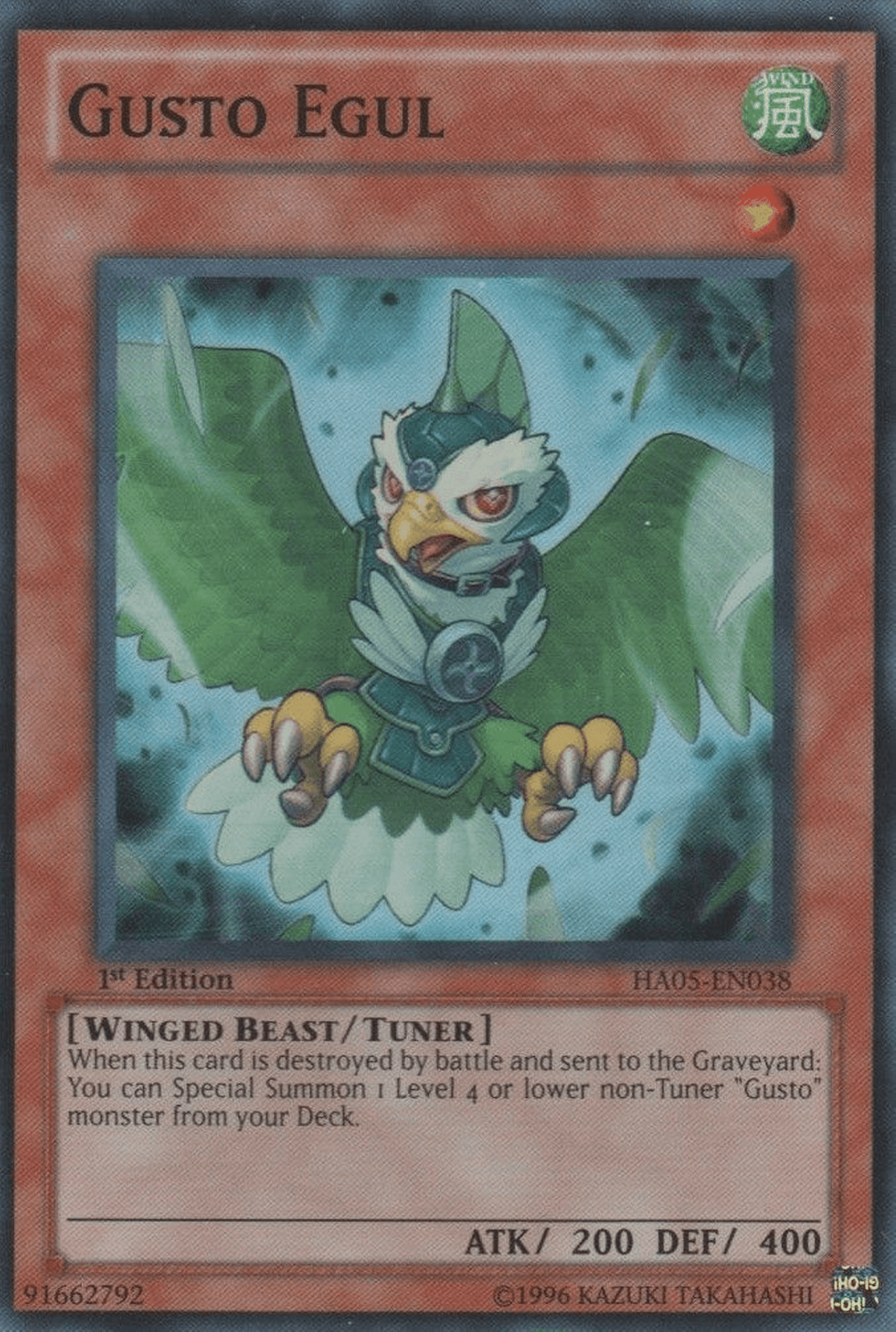 Gusto Egul [HA05-EN038] Super Rare - POKÉ JEUX