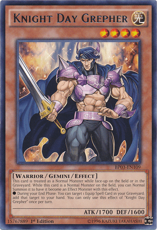 Knight Day Grepher [BP03-EN109] Rare - POKÉ JEUX