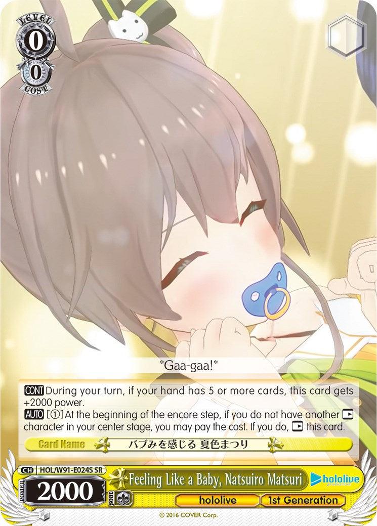 Feeling Like a Baby, Natsuiro Matsuri (HOL/W91-E024S SR) [hololive production] - POKÉ JEUX