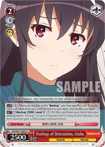 Feelings of Detestation, Utaha [Saekano How to Raise a Boring Girlfriend. flat] - POKÉ JEUX
