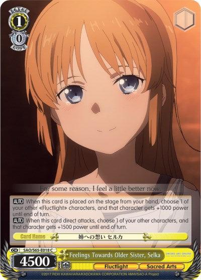 Feelings Towards Older Sister, Selka (SAO/S65-E018 C) [Sword Art Online -Alicization-] - POKÉ JEUX