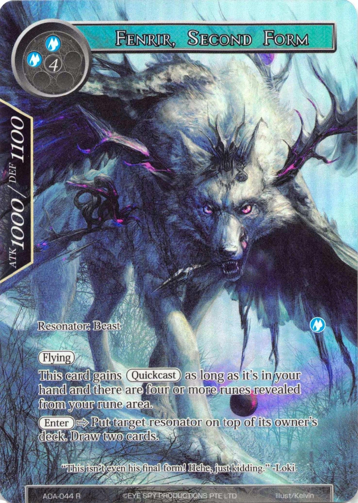 Fenrir, Second Form (Full Art) (AOA-044) [Awakening of the Ancients] - POKÉ JEUX