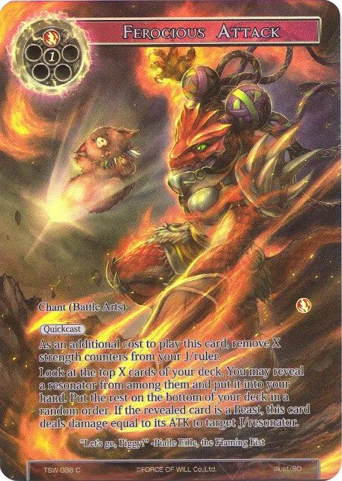 Ferocious Attack (Full Art) (TSW-036) [The Time Spinning Witch] - POKÉ JEUX
