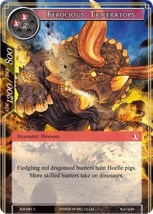 Ferocious Triceratops (ADK-041) [Advent of the Demon King] - POKÉ JEUX