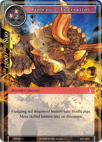 Ferocious Triceratops (ADK-041) [Advent of the Demon King] - POKÉ JEUX