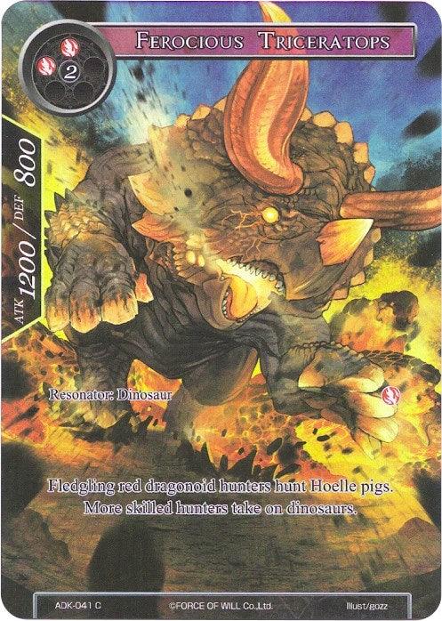 Ferocious Triceratops (Full Art) (ADK-041) [Advent of the Demon King] - POKÉ JEUX