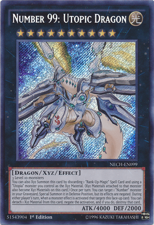 Number 99: Utopic Dragon [NECH-EN099] Secret Rare - POKÉ JEUX