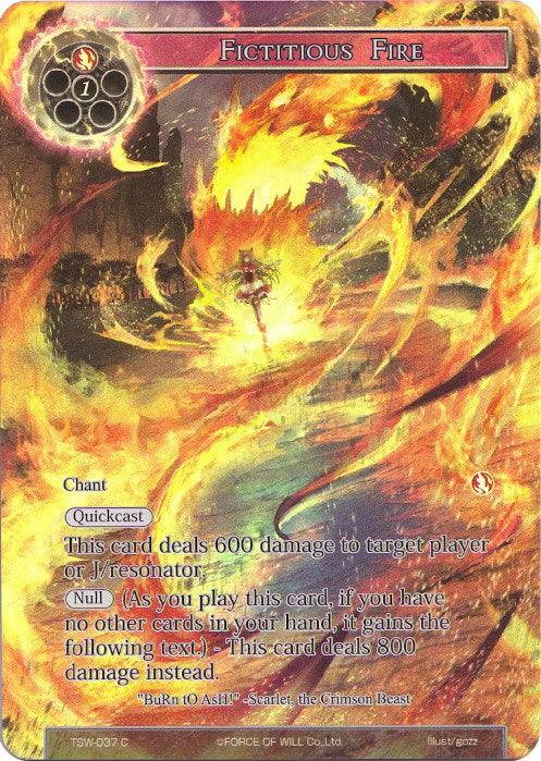 Fictitious Fire (Full Art) (TSW-037) [The Time Spinning Witch] - POKÉ JEUX