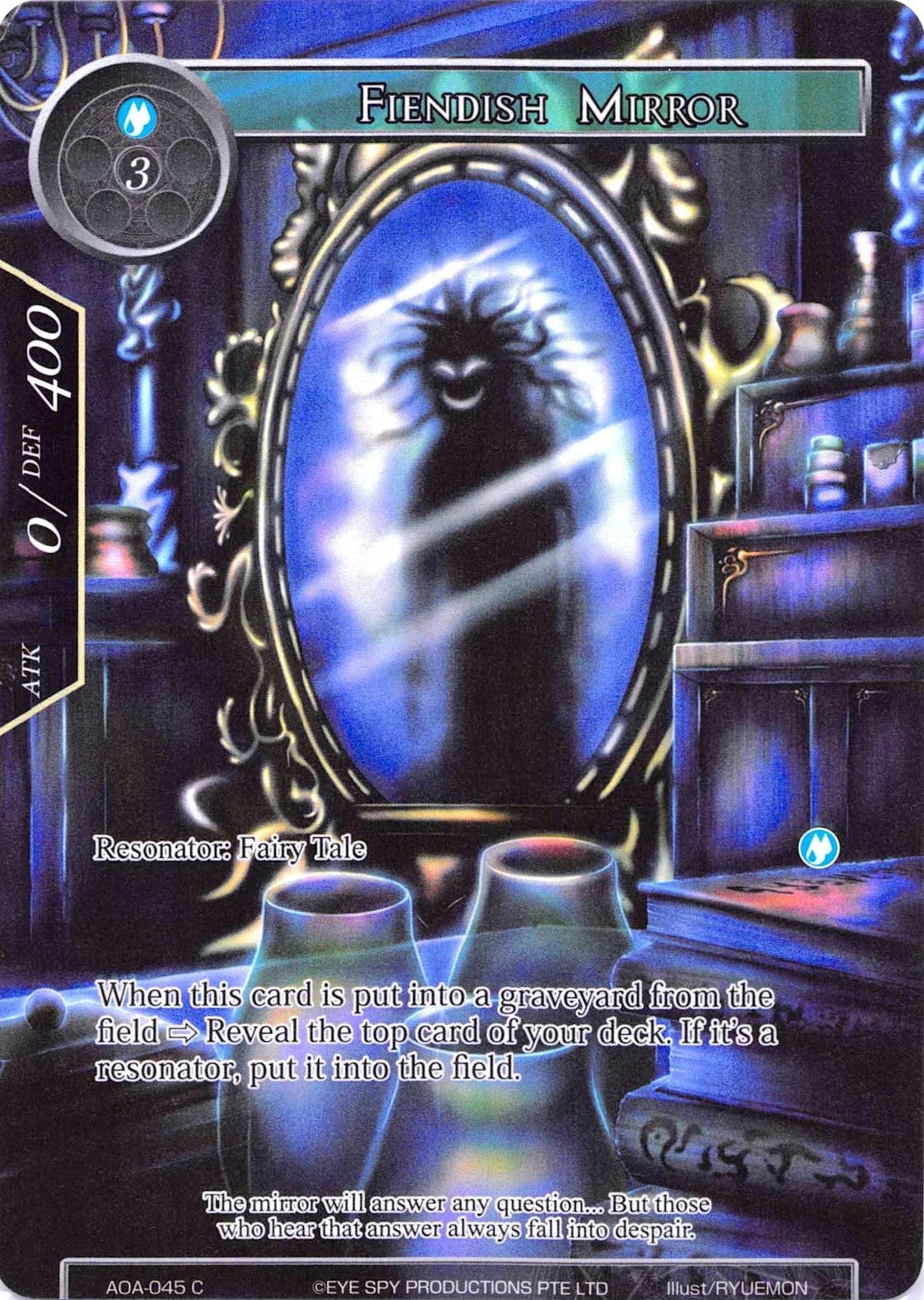 Fiendish Mirror (Full Art) (AOA-045) [Awakening of the Ancients] - POKÉ JEUX