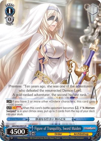 Figure of Tranquility, Sword Maiden (GBS/S63-E072 R) [Goblin Slayer] - POKÉ JEUX