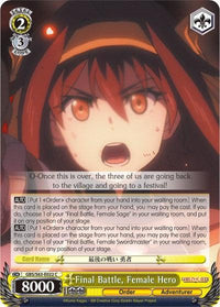 Final Battle, Female Hero (GBS/S63-E022 C) [Goblin Slayer] - POKÉ JEUX