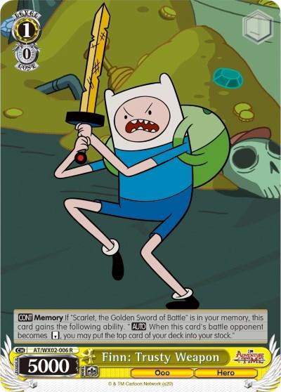Finn: Trusty Weapon (AT/WX02-006 R) [Adventure Time] - POKÉ JEUX