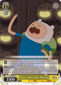 Finn: What Was Missing (AT/WX02-007 R) [Adventure Time] - POKÉ JEUX