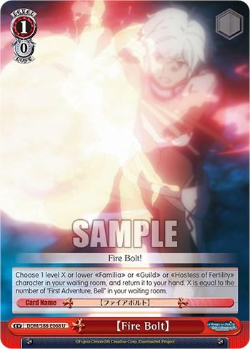 Fire Bolt (DDM/S88-E068 U) [Is it Wrong to Try to Pick Up Girls in a Dungeon?] - POKÉ JEUX