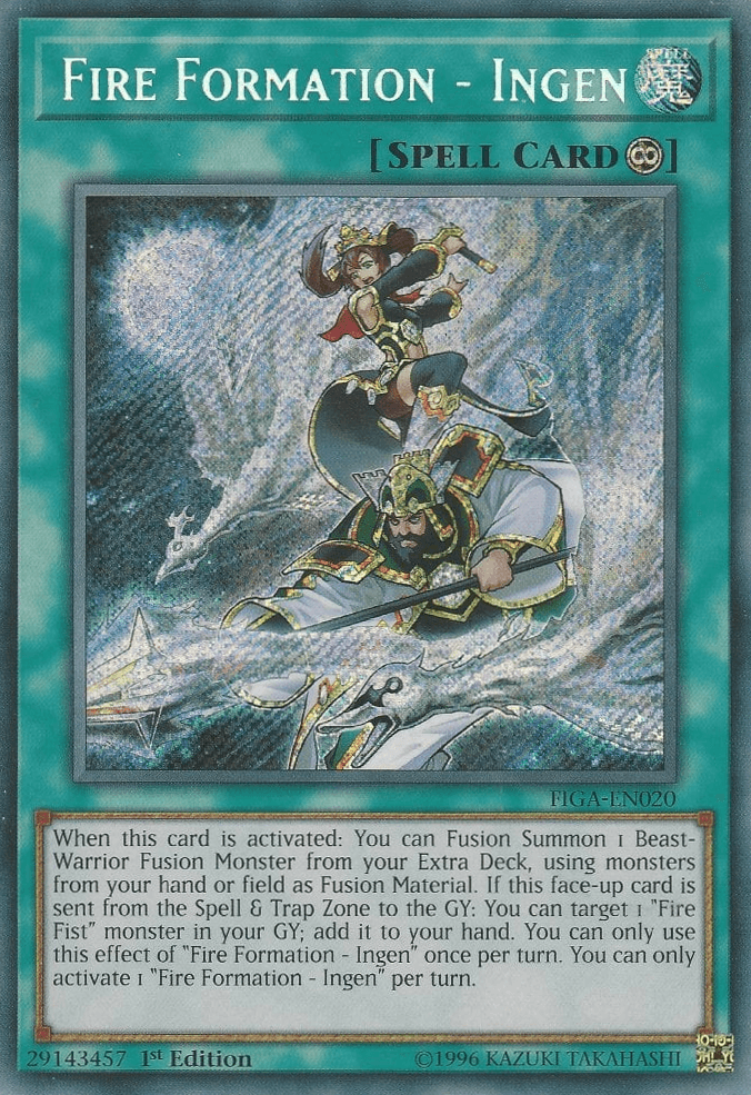 Fire Formation - Ingen [FIGA-EN020] Secret Rare - POKÉ JEUX