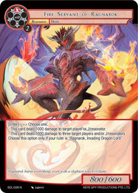 Fire Servant of Ragnarok (EDL-026) [The Epic of the Dragon Lord] - POKÉ JEUX