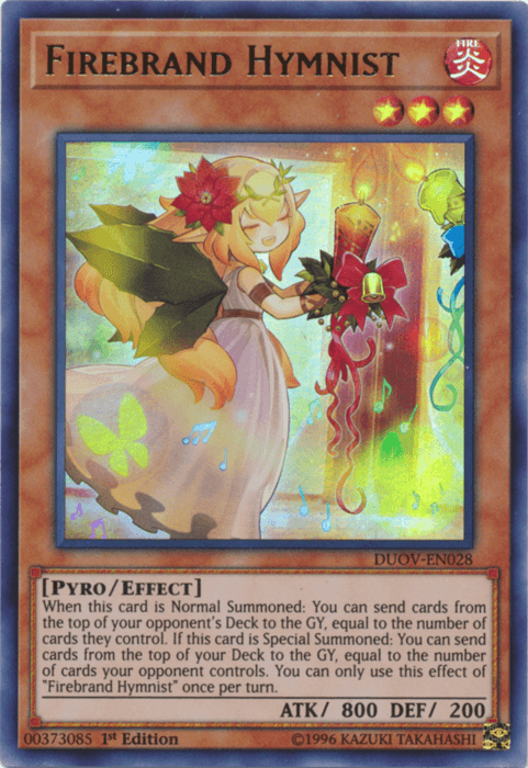 Firebrand Hymnist [DUOV-EN028] Ultra Rare - POKÉ JEUX