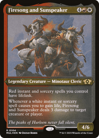Firesong and Sunspeaker (Foil Etched) [Multiverse Legends] - POKÉ JEUX