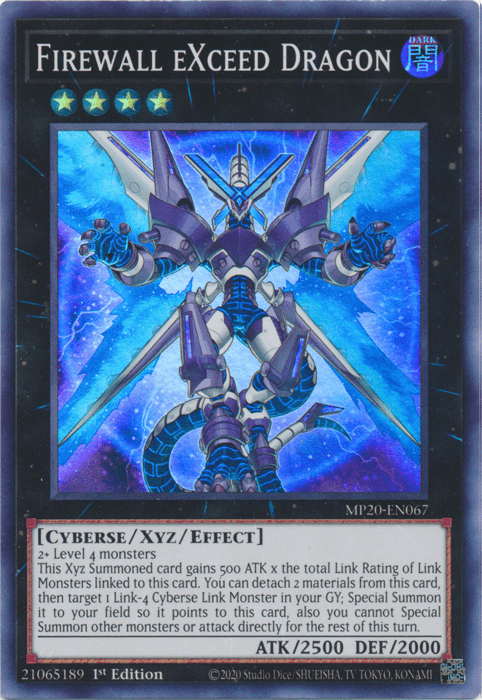 Firewall eXceed Dragon [MP20-EN067] Super Rare - POKÉ JEUX
