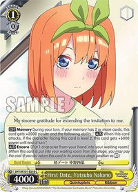 First Date, Yotusba Nakano (5HY/W101-E018 C) [The Quintessential Quintuplets Movie] - POKÉ JEUX