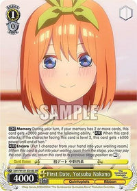First Date, Yotusba Nakano (5HY/W101-E018S SR) [The Quintessential Quintuplets Movie] - POKÉ JEUX