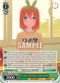 First Day's After Party, Yotsuba Nakano (5HY/W101-E042 C) [The Quintessential Quintuplets Movie] - POKÉ JEUX