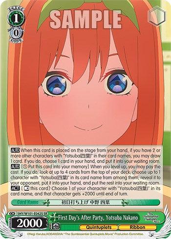 First Day's After Party, Yotsuba Nakano (5HY/W101-E042S SR) [The Quintessential Quintuplets Movie] - POKÉ JEUX