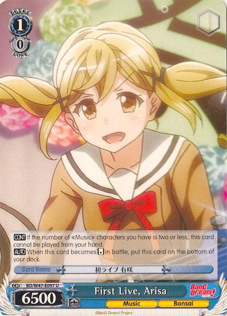 First Live, Arisa (BD/W47-E097 U) [BanG Dream!] - POKÉ JEUX
